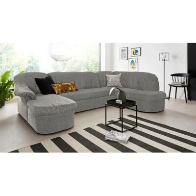 DOMO COLLECTION Pegnitz - U-Form Couch - Struktur grob - 5 Plätze DOMO COLLECTION Pegnitz - U-Form Couch - Struktur grob - 5 Plätze