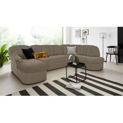 Domo Collection Pegnitz U-Form Sofa - Modern, Luxus Microfaser Chenille Domo Collection Pegnitz U-Form Sofa - Modern, Luxus Microfaser Chenille
