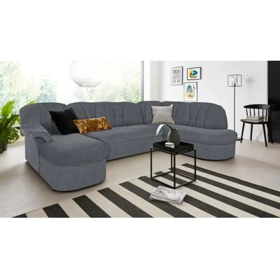 DOMO COLLECTION Pegnitz U-Form Sofa - Modernes U-förmiges Sofa in Mikrofasersammet DOMO COLLECTION Pegnitz U-Form Sofa - Modernes U-förmiges Sofa in Mikrofasersammet
