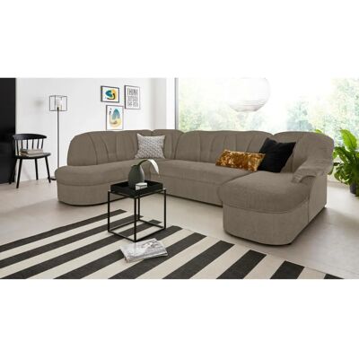 Wohnlandschaft DOMO COLLECTION Pegnitz U-Form Microfaser Chenille - Wohnzimmer Wohnlandschaft DOMO COLLECTION Pegnitz U-Form Microfaser Chenille - Wohnzimmer