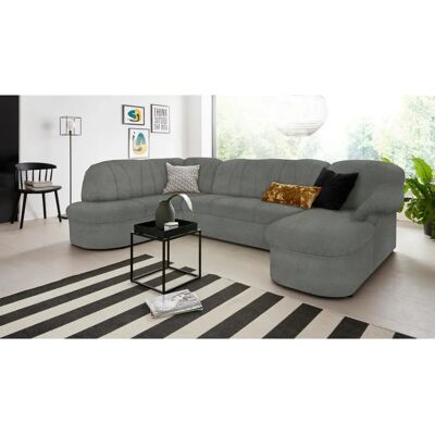 DOMO COLLECTION Pegnitz - Moderne U-Form Couch mit Recamiere - 5 Sitze DOMO COLLECTION Pegnitz - Moderne U-Form Couch mit Recamiere - 5 Sitze