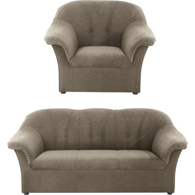 DOMO COLLECTION Pegnitz Polstergarnitur - Chenille-Optik, 95% Polyester, 5% Nylon DOMO COLLECTION Pegnitz Polstergarnitur - Chenille-Optik, 95% Polyester, 5% Nylon