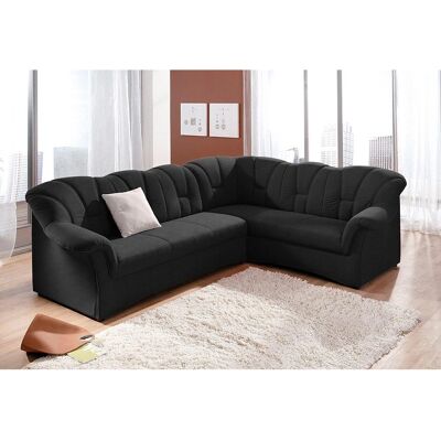 DOMO collection Papenburg - L-Form Sofa - schwarz DOMO collection Papenburg - L-Form Sofa - schwarz