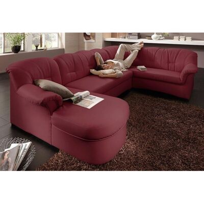 Domo Collection Papenburg U-Form Sofa mit Microfaser & Leder Domo Collection Papenburg U-Form Sofa mit Microfaser & Leder