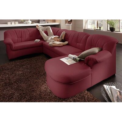 Domo Collection Papenburg U-Form Sofa - U-Form, Recamiere rechts, Leder Domo Collection Papenburg U-Form Sofa - U-Form, Recamiere rechts, Leder