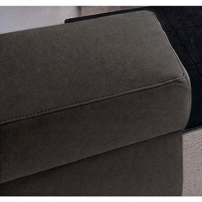 DOMO COLLECTION Alisson Microfaser Grau - Hocker DOMO COLLECTION Alisson Microfaser Grau - Hocker