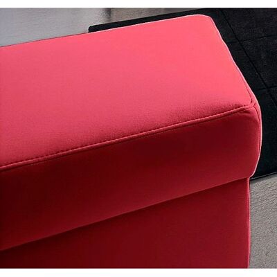 DOMO COLLECTION Alisson - Moderner roter Hocker DOMO COLLECTION Alisson - Moderner roter Hocker