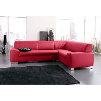 Domo Collection Alisson Ecksofa - Rot, L-Form, mit Bettfunktion Domo Collection Alisson Ecksofa - Rot, L-Form, mit Bettfunktion