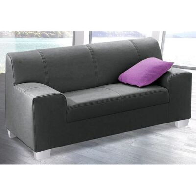 DOMO COLLECTION Amando Sofa - Schwarz - 2-Sitzer DOMO COLLECTION Amando Sofa - Schwarz - 2-Sitzer
