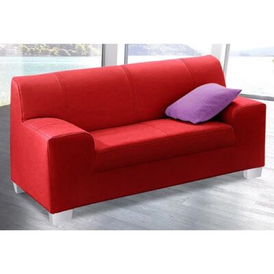 Domo collection Amando - 2-Sitzer Sofa, Rot, Mikrofaser, Leder Domo collection Amando - 2-Sitzer Sofa, Rot, Mikrofaser, Leder