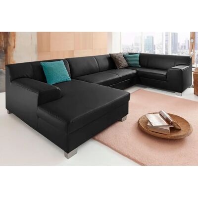 Domo Collection Amando U-Form Sofa - Hochwertiges Kunstleder Domo Collection Amando U-Form Sofa - Hochwertiges Kunstleder