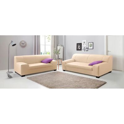 Domo Collection Amando Polstergarnitur - Microfaser Beige Domo Collection Amando Polstergarnitur - Microfaser Beige
