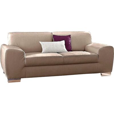 DOMO COLLECTION Ricardo 2-Sitzer Sofa - Microfaser Beige DOMO COLLECTION Ricardo 2-Sitzer Sofa - Microfaser Beige