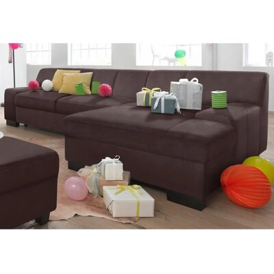 Domo Collection Norma Mokka L-Form Sofa - Sofa Domo Collection Norma Mokka L-Form Sofa - Sofa