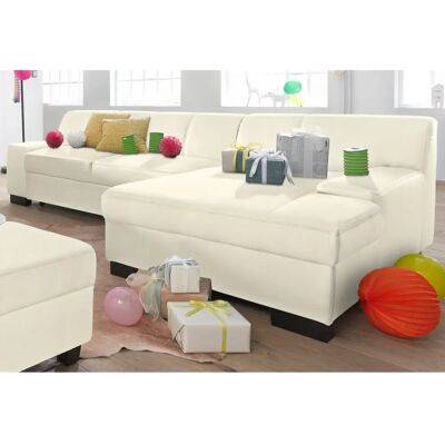 Domo Collection Norma L-Form Sofa - Natürliche Leder, 268cm Domo Collection Norma L-Form Sofa - Natürliche Leder, 268cm