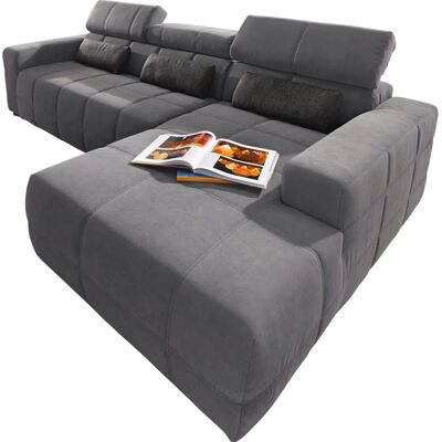 DOMO COLLECTION Brandon Großer Ecksofa - Microfaser, Recamiere rechts DOMO COLLECTION Brandon Großer Ecksofa - Microfaser, Recamiere rechts