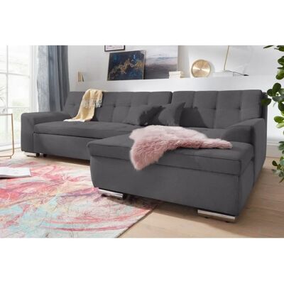 Domo Collection Aversa L-Form Sofa - Modern, mit Kissen & optionalem Bett Domo Collection Aversa L-Form Sofa - Modern, mit Kissen & optionalem Bett