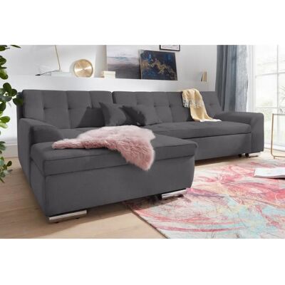 Domo Collection Aversa L-Form Sofa - Modern, Steppung, Schlaffunktion Domo Collection Aversa L-Form Sofa - Modern, Steppung, Schlaffunktion