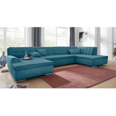 DOMO COLLECTION Aversa U-Form Sofa - U-förmiger moderner Mikrofaser-Sessel DOMO COLLECTION Aversa U-Form Sofa - U-förmiger moderner Mikrofaser-Sessel