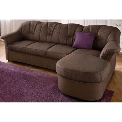 Domo Collection Flores L-Form Microfaser Sofa - Wohnzimmermöbel Domo Collection Flores L-Form Microfaser Sofa - Wohnzimmermöbel