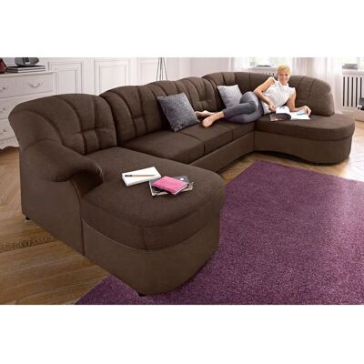 Domo Collection Flores Ecksofa - Microfaser Domo Collection Flores Ecksofa - Microfaser