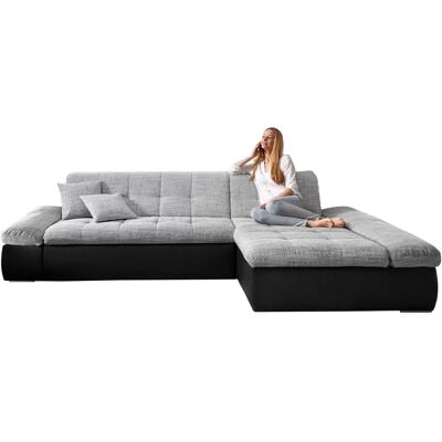 Domo Collection Moric L-Form Mikrofaser Sofa - Sofa Domo Collection Moric L-Form Mikrofaser Sofa - Sofa
