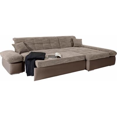Domo Collection Moric Ecksofa - Trendiges Stoff & Schlafsofa Domo Collection Moric Ecksofa - Trendiges Stoff & Schlafsofa