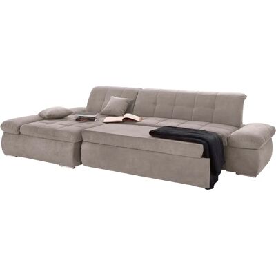 Domo Collection NMoric XXL - Taupe Ecksofa mit Bettfunktion - Sofa Domo Collection NMoric XXL - Taupe Ecksofa mit Bettfunktion - Sofa