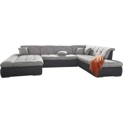 Domo collection Moric Couch - U-Form mit Bettfunktion & Armlehne Domo collection Moric Couch - U-Form mit Bettfunktion & Armlehne