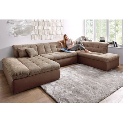 Domo Collection Moric U-Form Sofa - U-Form mit Recamiere links - Sofa Domo Collection Moric U-Form Sofa - U-Form mit Recamiere links - Sofa