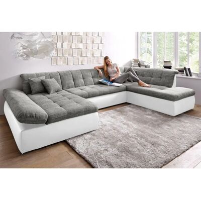 Domo Collection Moric U-Form Sofa - Grau Domo Collection Moric U-Form Sofa - Grau