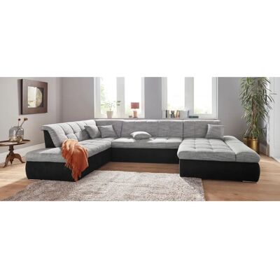 DOMO COLLECTION PB Moric - U-Form Sofa mit Bett & Armlehne DOMO COLLECTION PB Moric - U-Form Sofa mit Bett & Armlehne