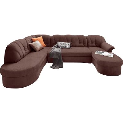 Domo Collection Elva U-Form Sofa - U-förmiges Microfaser-Sofa Domo Collection Elva U-Form Sofa - U-förmiges Microfaser-Sofa