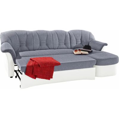 Ecksofa DOMO COLLECTION Elva L-Form - Modern, Weiß/Silber Ecksofa DOMO COLLECTION Elva L-Form - Modern, Weiß/Silber