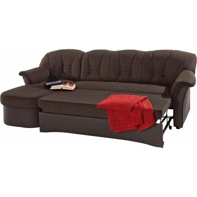 Domo Collection Elva Mokka Braun Ecksofa - Sofa Domo Collection Elva Mokka Braun Ecksofa - Sofa