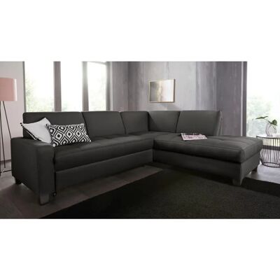 Domo Collection Florentina L-Form Sofa - Microfaser Chenille - 243cm Domo Collection Florentina L-Form Sofa - Microfaser Chenille - 243cm