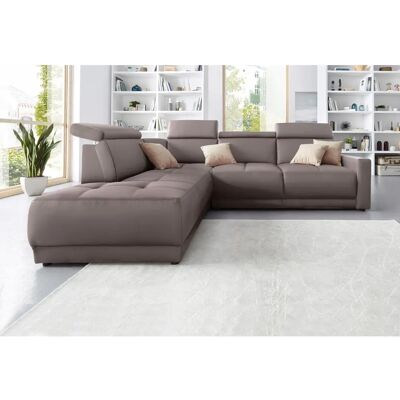 Domo Collection Ava Ecksofa - 266cm, Kunstleder, Braun Domo Collection Ava Ecksofa - 266cm, Kunstleder, Braun