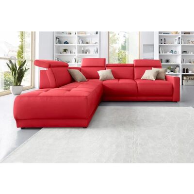 Domo Collection Ava L-Form Sofa - Rot - Modulares Ecksofa Domo Collection Ava L-Form Sofa - Rot - Modulares Ecksofa