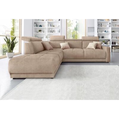 Domo Collection Ava Ecksofa - Microfaser Beige Domo Collection Ava Ecksofa - Microfaser Beige