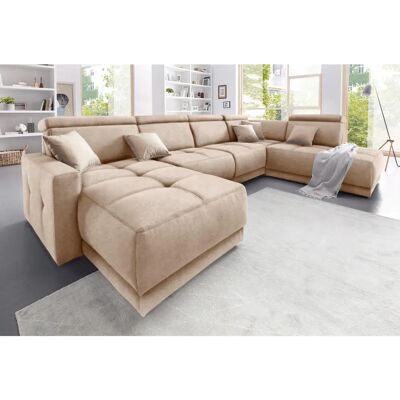 Domo Collection Ava U-Form Sofa - Beige - Hoher Komfort Domo Collection Ava U-Form Sofa - Beige - Hoher Komfort
