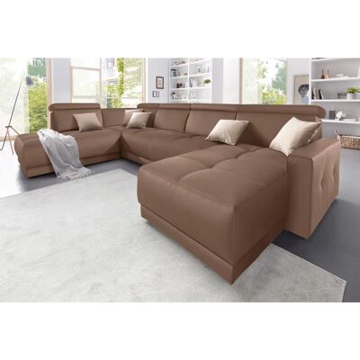 Domo Collection Ava U-Form Sofa - Hoher Komfort, Kunstleder, 9 Sitzplätze Domo Collection Ava U-Form Sofa - Hoher Komfort, Kunstleder, 9 Sitzplätze