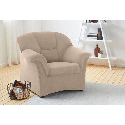 Domo Collection Sarafina Beiger Polstersessel - Microfaser Möbel Domo Collection Sarafina Beiger Polstersessel - Microfaser Möbel