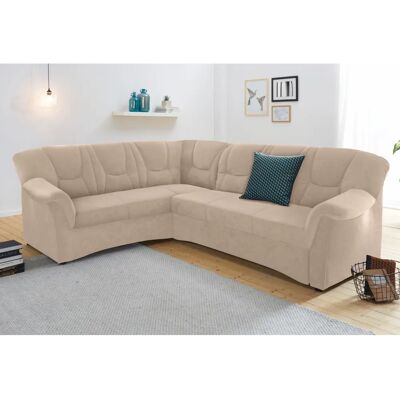 Domo Collection Sarafina L-Form Sofa - Modern, Beige Domo Collection Sarafina L-Form Sofa - Modern, Beige
