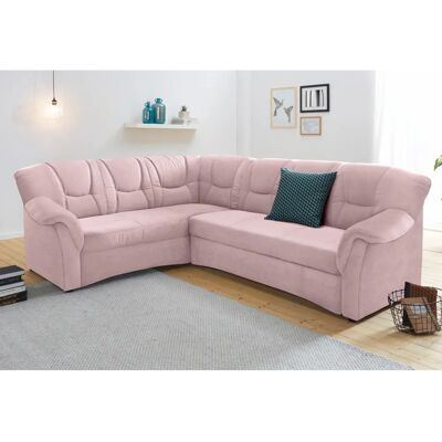 Domo Collection Sarafina L-Form Sofa - Pink - Modern Ecksofa Domo Collection Sarafina L-Form Sofa - Pink - Modern Ecksofa