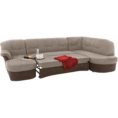 Domo Collection Sarafina U-Form Sofa - Modern, Beige, Flexibel, 5-Sitzer Domo Collection Sarafina U-Form Sofa - Modern, Beige, Flexibel, 5-Sitzer