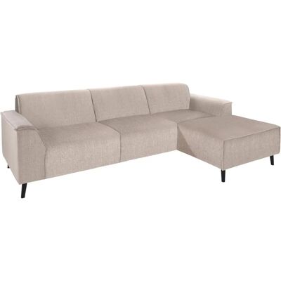 Domo Collection Amora L-Form Sofa - Modern, Komfortabel, Beige Domo Collection Amora L-Form Sofa - Modern, Komfortabel, Beige