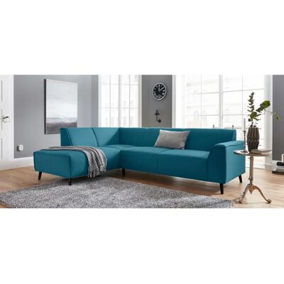 Domo Collection Amora L-Form Sofa - Blau, 263x81x191 cm Domo Collection Amora L-Form Sofa - Blau, 263x81x191 cm