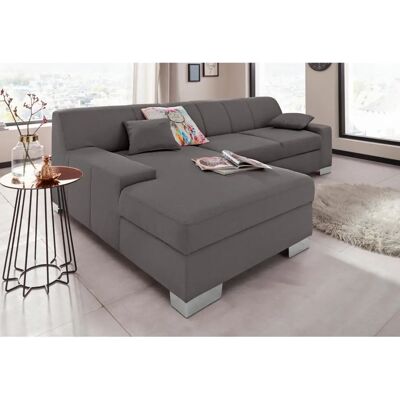 Domo Collection Bero L-Form Sofa - Microfaser, 268x74x153cm Domo Collection Bero L-Form Sofa - Microfaser, 268x74x153cm