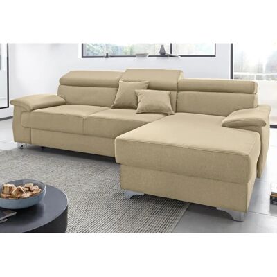 Domo Collection Mira L-Form Beige Sofa - Sofas Domo Collection Mira L-Form Beige Sofa - Sofas