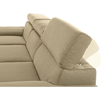 DOMO COLLECTION Mira L-Form Couch - Linke Recamiere, Beige DOMO COLLECTION Mira L-Form Couch - Linke Recamiere, Beige